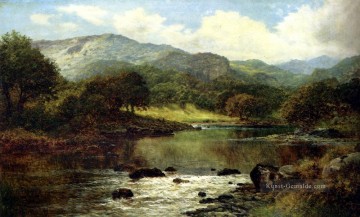  Fluss Kunst - Eine bewaldete Fluss Landschaft Benjamin Williams Leader